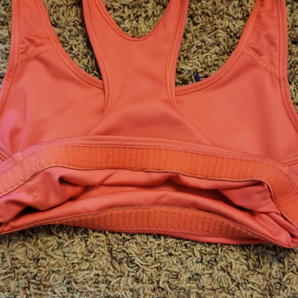 Nike Dri-Fit Small Orange Non-Padded Sports Bra - Picture 6 of 6